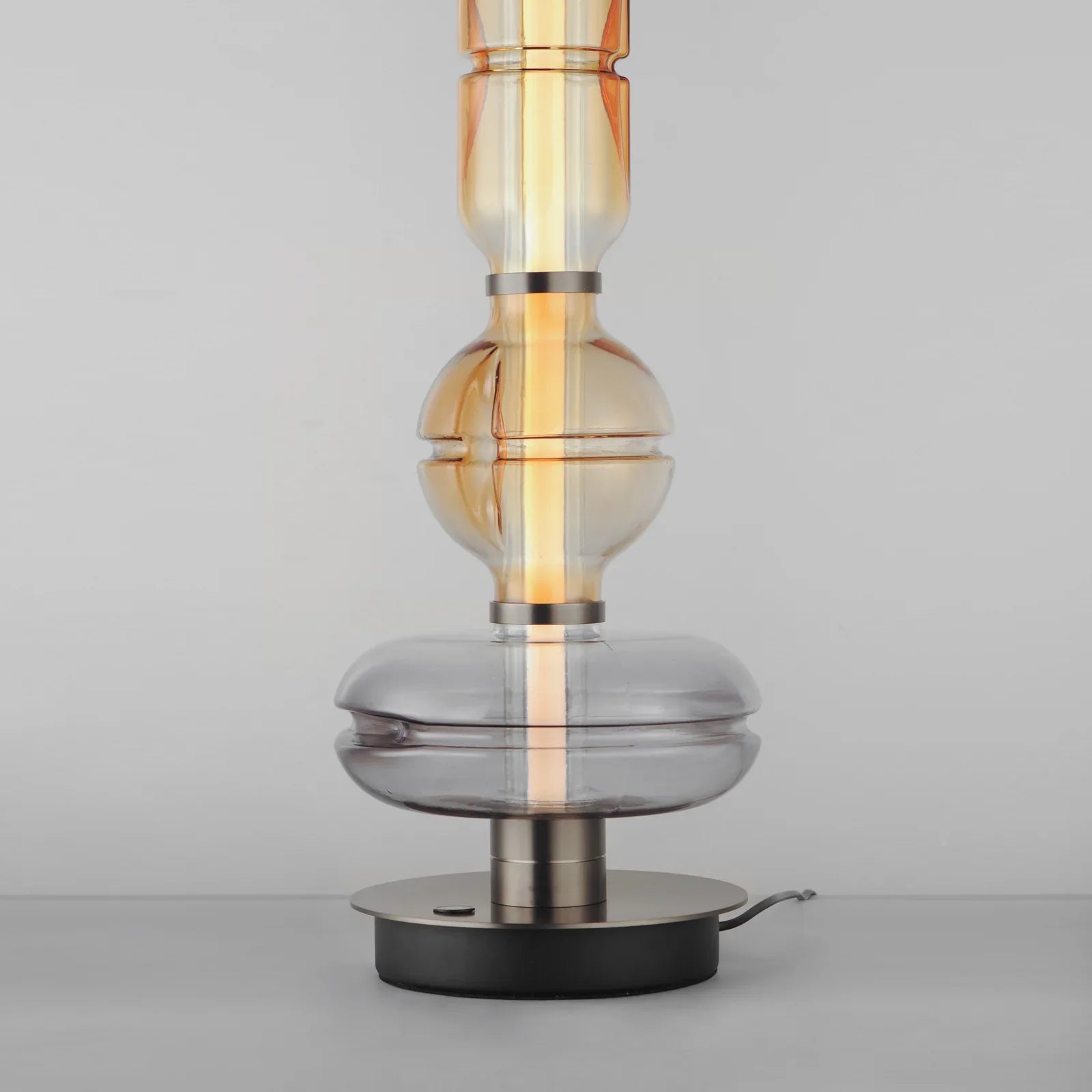 28" LED Gunmetal Table Lamp