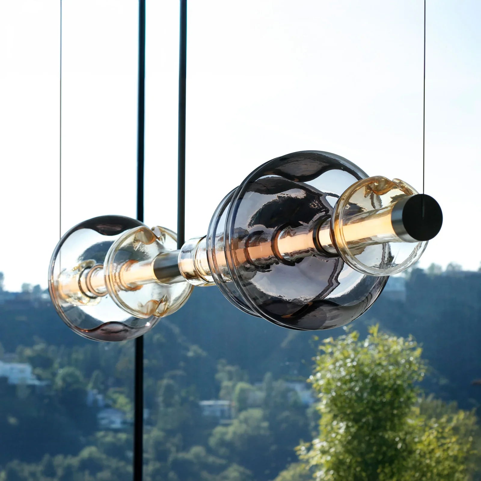 LED Horizontal Gunmetal Pendant